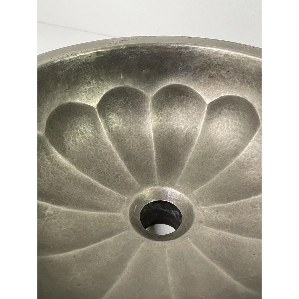 Bates and Bates Hammered Petal Design Bar Sink Hand Sink Matte Finish